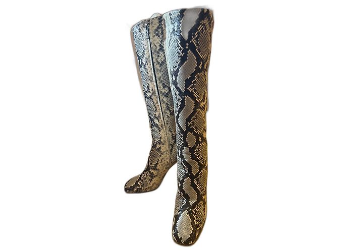 Dsquared2 Leopard Print Leather Boots
