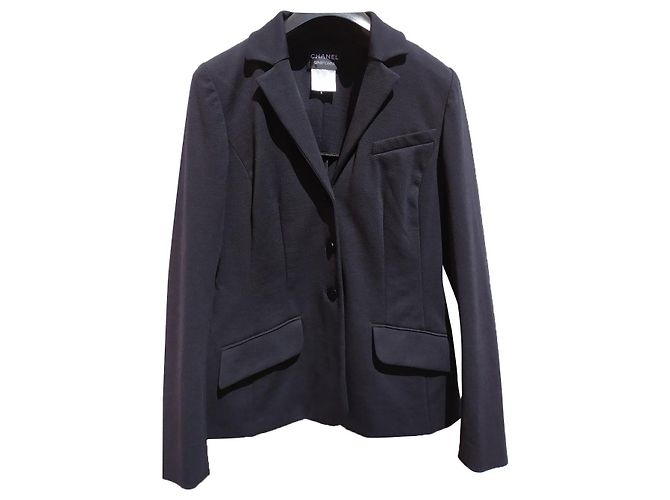 Chanel Wollblazer schwarz
