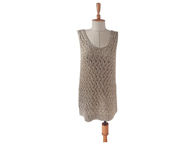 Fabiana Filippi Leinen Tanktop Beige