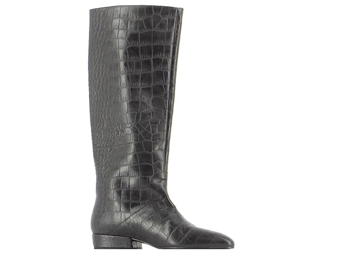 Claudie Pierlot Boots Black Leather  ref.516209