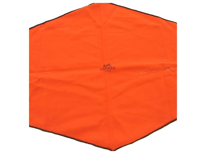 Hermès HERM'S LOSANGE Orange Baumwolle  ref.516275