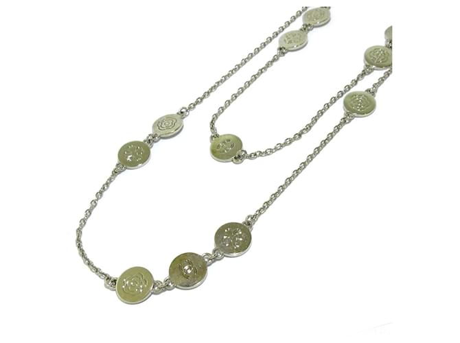 Chanel-Halskette Silber Metall  ref.516331