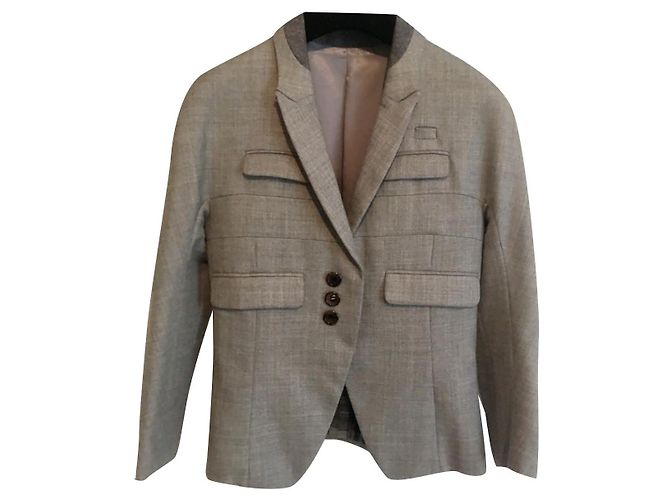 Undercover 100% wool. Made in Japan. Brown Blue Grey