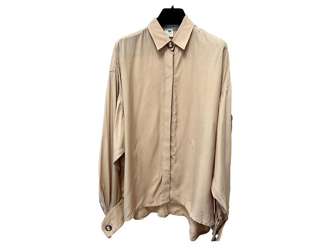 Camicia Chantal Thomass Smock in Viscosa Rosa Beige