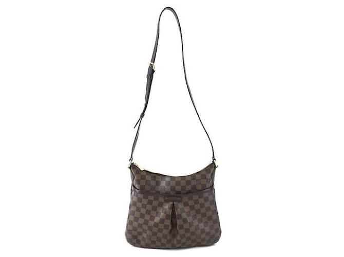 Louis Vuitton Bloomsbury PM Damier Ébène Lienzo Castaño Cuero  ref.495317