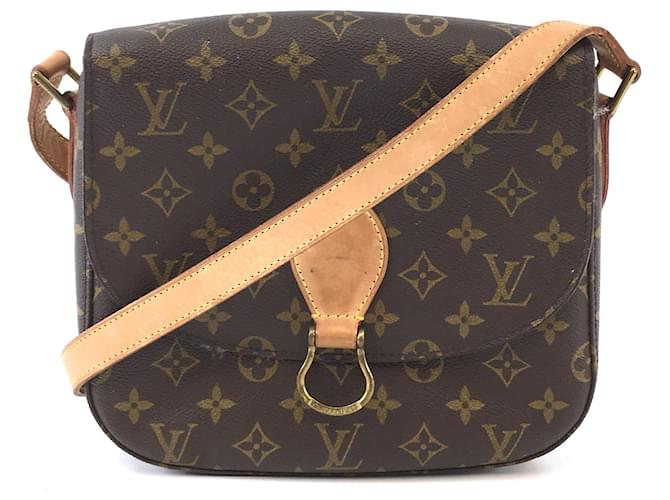 Louis Vuitton Saint Cloud Canvas Shoulder Bag (pre-owned) in Brown