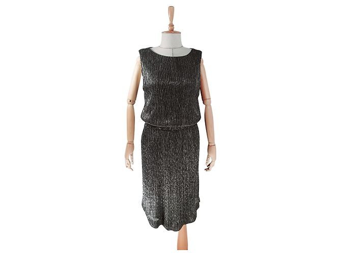 Day Birger & Mikkelsen Goldenes Kleid Silber