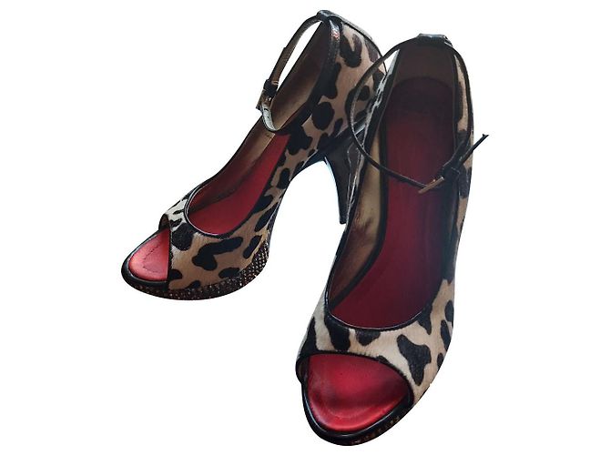 Giuseppe Zanotti Leopard Print Platform Pumps 37.5