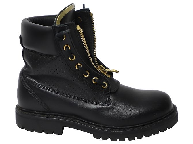 Botines Balmain Taiga en Cuero Negro