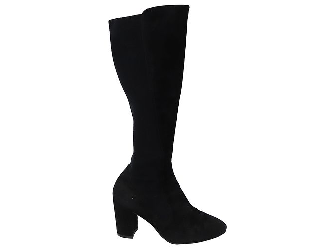 Stuart WeitzmanLivia 80 Bottines en Daim Noir