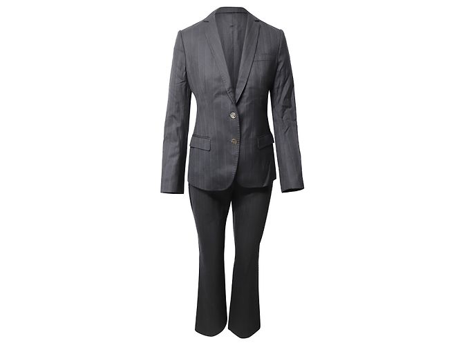 Dolce & Gabbana Pinstripe Suit in Grey Wool