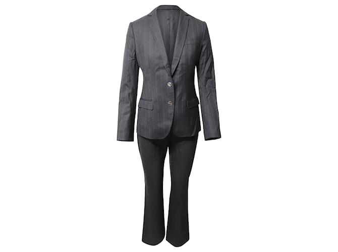 Dolce & Gabbana Pinstripe Suit in Grey Wool  ref.516882