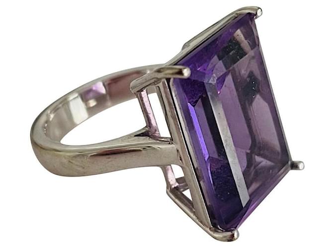 Autre Marque Rings Silvery Purple  ref.516991
