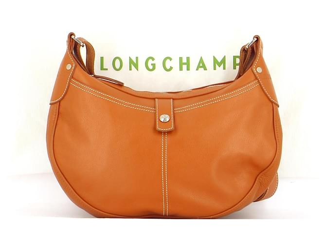 Longchamp Bolso Castaño Cuero  ref.517009
