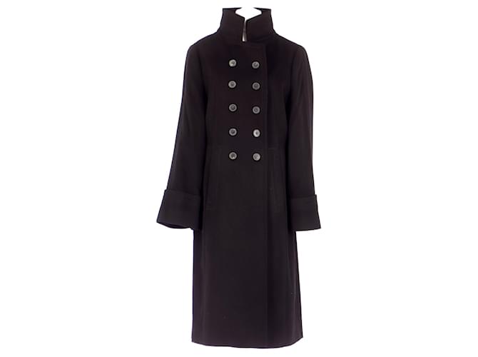 Hugo Boss Coat Black Wool  ref.517013