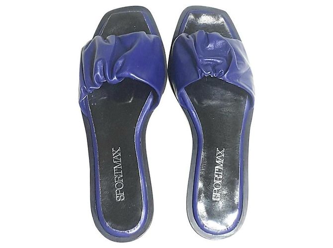 Sandali Sportmax in pelle blu