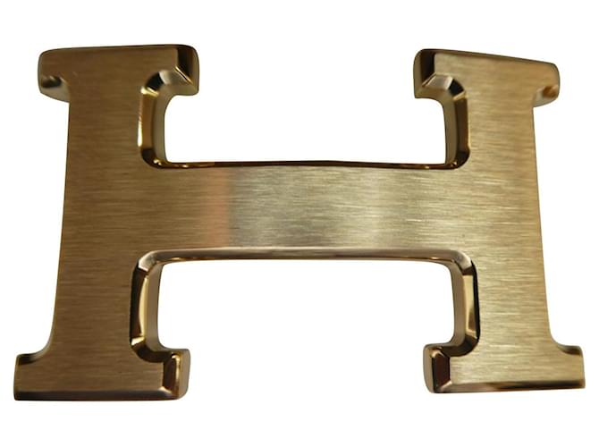 Hermès boucle de ceinture hemrès 5382 métal doré brossée 32mm neuve Acier Bijouterie dorée  ref.517103