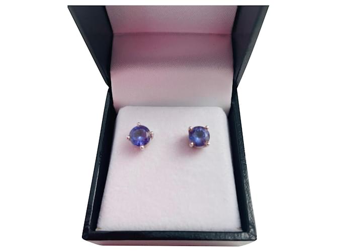 Autre Marque Earrings Silvery Blue White gold  ref.517109