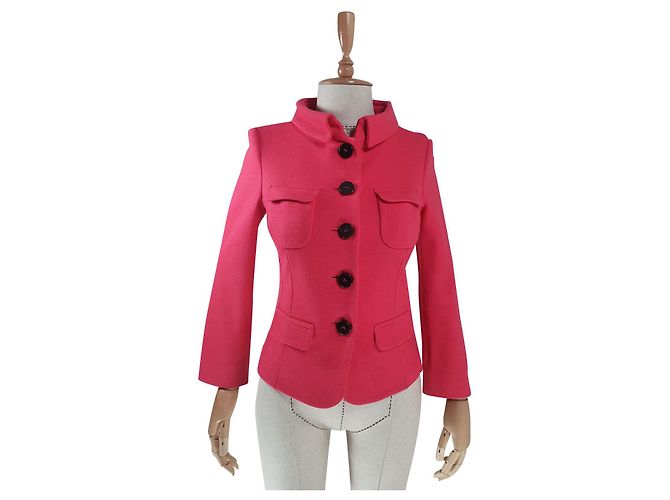 Marc Cain Pink Cashmere Wool Blazer