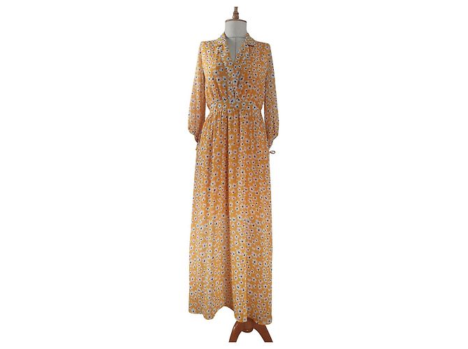 Selected Blumenkleid Gelb