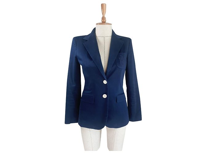 Ralph Lauren Blazer Azul de Algodão