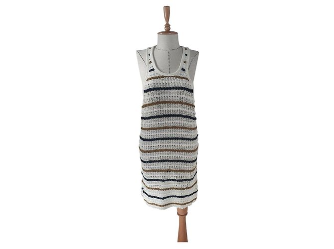 Minivestido de malha de algodão Isabel Marant Etoile Multicor