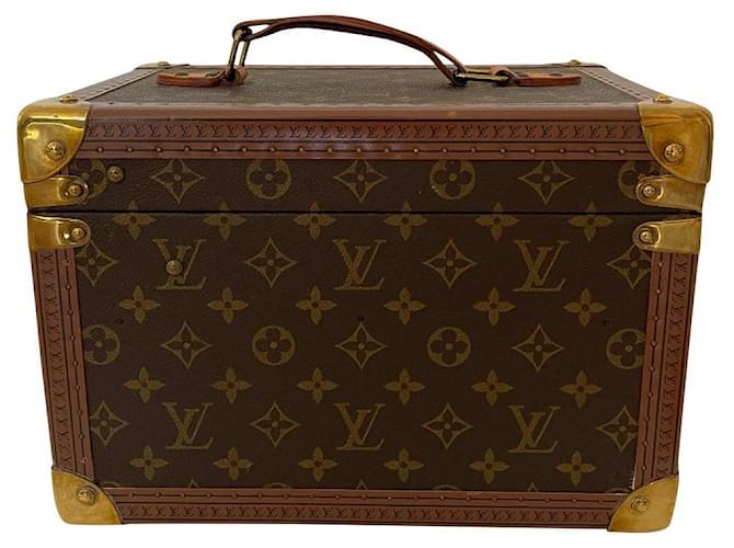 Eva Vanity case Louis Vuitton, Louis Vuitton bottle box COLLECTIBLE OBJECT  Brown Cloth ref.517431 - Joli Closet