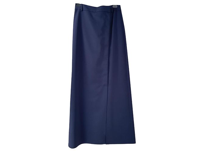 Victoria Beckham Maxirock Blau