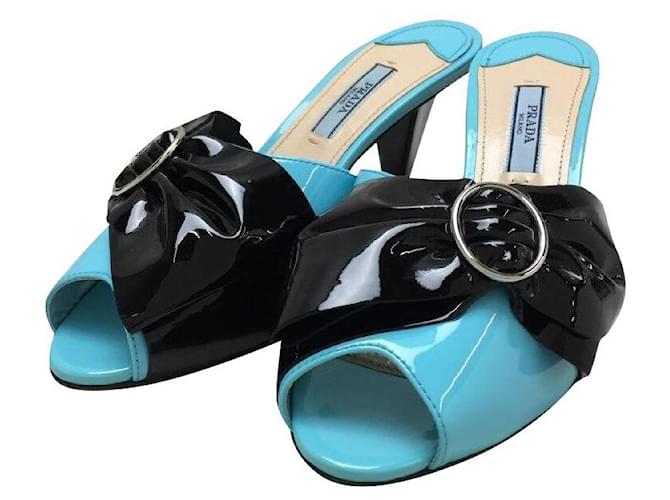 prada sandals blue