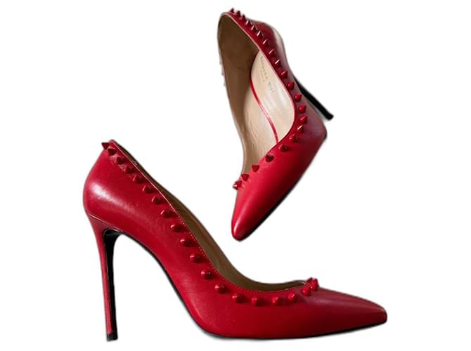 Barbara Bui Heels Red Leather  ref.517574