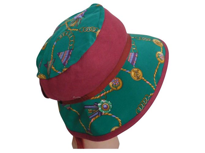 Cappello in lino Borsalino Multicolore