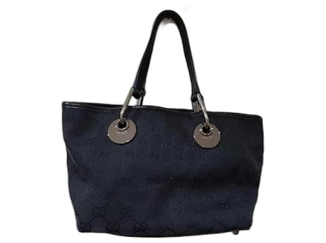 Gucci mini bag monogram Black Leather Cloth  ref.517584