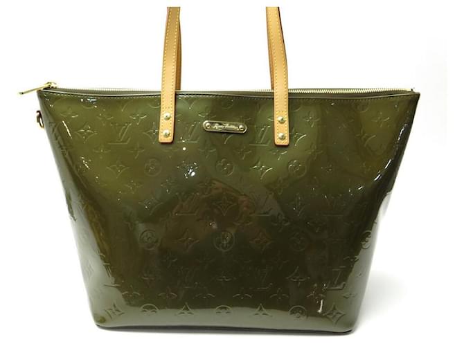 LOUIS VUITTON CABAS BELLEVUE GM GREEN PATENT MONOGRAM LEATHER BAG Patent  leather ref.517742 - Joli Closet