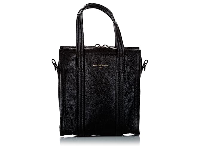 Balenciaga Black Bazar Shopper Lambskin Leather Satchel  ref.517934