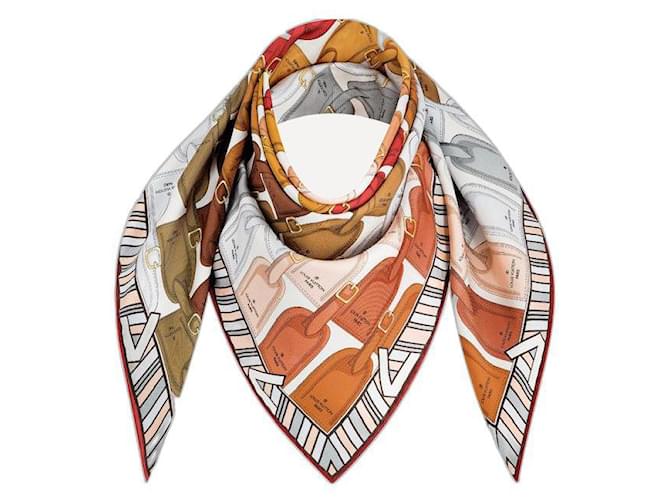 louis vuitton square silk scarf