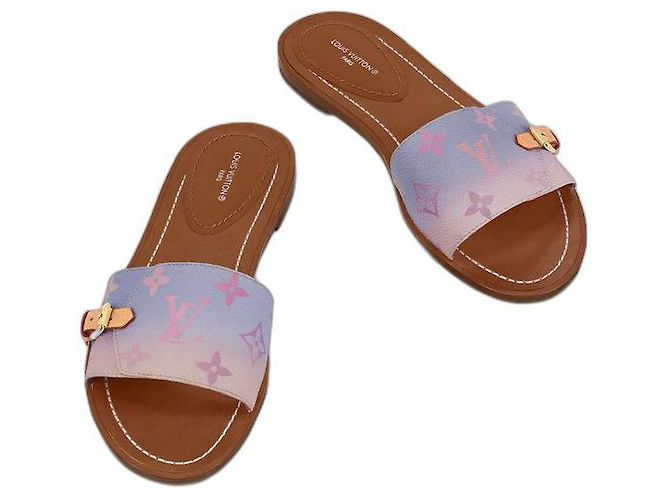 Louis Vuitton LV Flat mules Lock it Pink