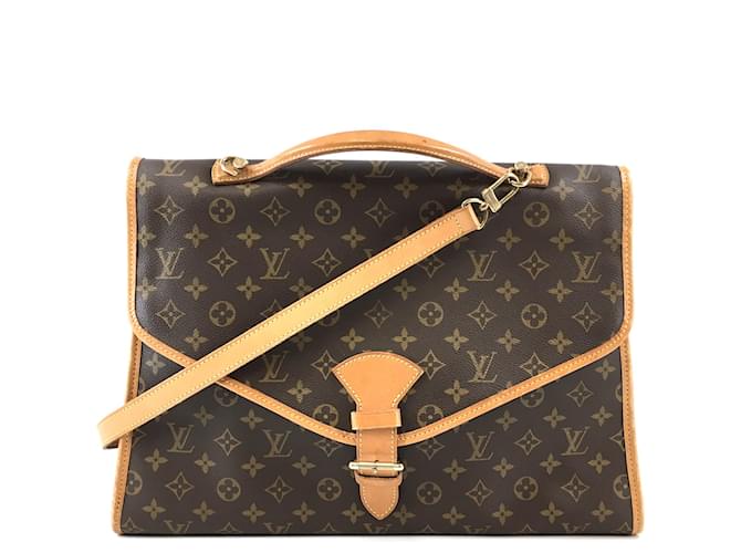 Louis Vuitton Beverly Monogram Canvas Brown Leather  ref.518242