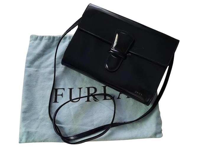 Furla Handbags Dark blue Leather  ref.518251