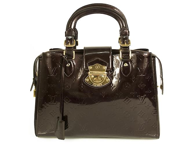 Louis Vuitton Amarante Monogram Vernis Patent Leather Melrose Avenue Bag Dark purple  ref.518255