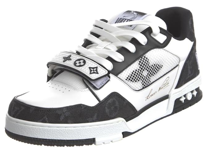 Louis Vuitton Lv trainer White Leather  ref.518373