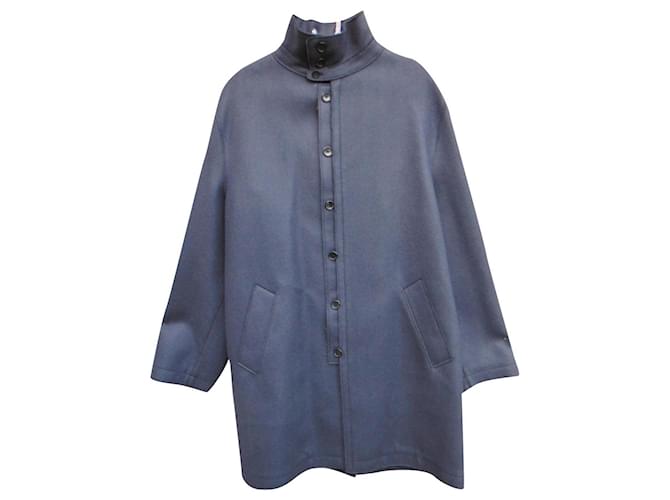 Louis Vuitton t coat 48 Grey Wool  ref.518377
