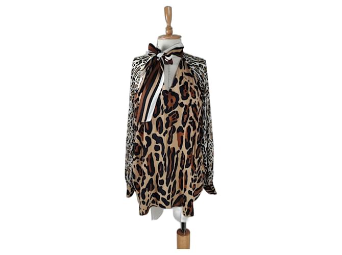 Riani Tops Multiple colors Leopard print Polyester Viscose  ref.518429