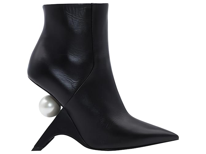 Nicholas Kirkwood Jazzelle 105 Ankle Boots in Black Calf Leather  ref.518635