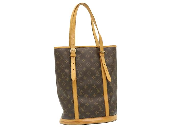 Louis Vuitton Bucket GM Brown Cloth  ref.518869