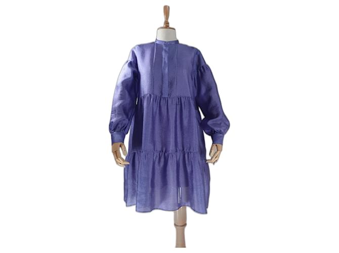 Samsoe & Samsoe Dresses Purple Polyester  ref.518936