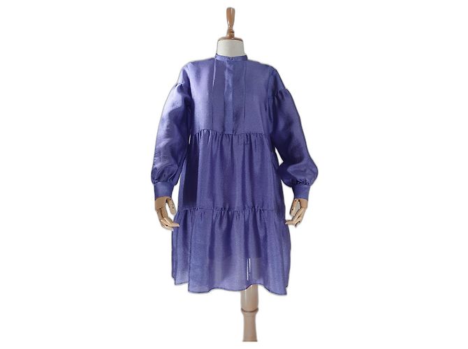 Samsoe & Samsoe robe chemise Margo violette