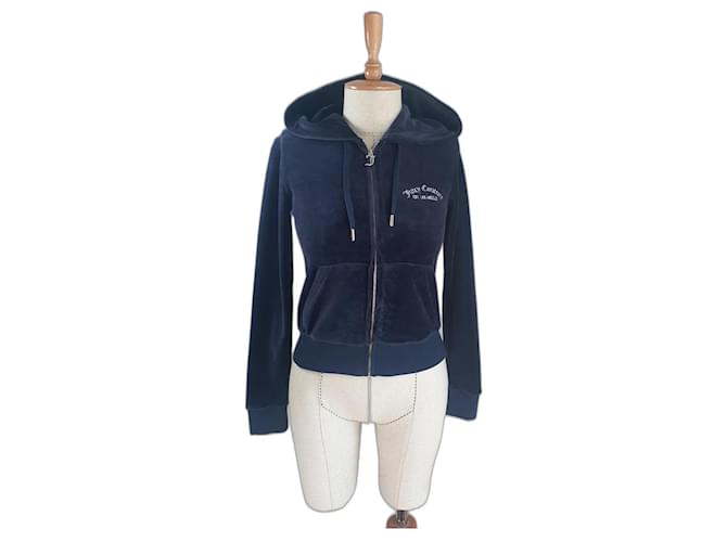 Juicy Couture Tricots Coton Polyester Bleu Marine  ref.518939