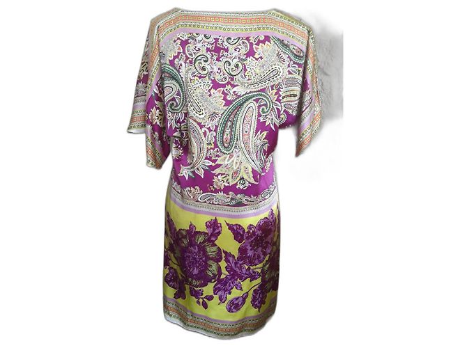 Autre Marque Vestido Charlotte Sparre de seda con estampado floral malva Multicolor