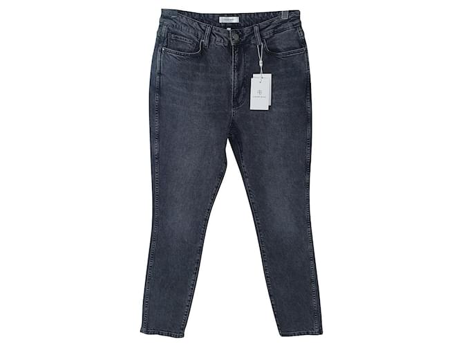 Anine Bing jeans Coton Gris  ref.519055