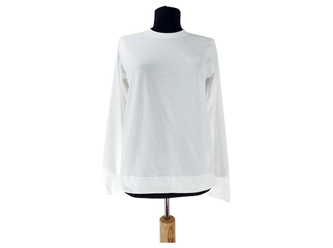 Ganni Hauts Coton Polyester Blanc  ref.519064